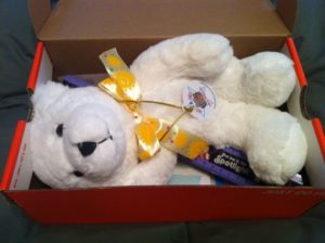 Stuffed Shoe Box for Operation Christmas Child
