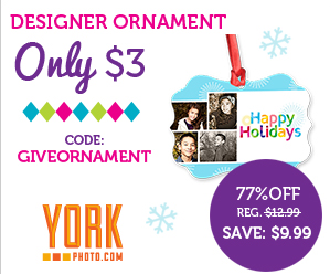 Customized Christmas Ornament for Only $3 – plus free photo prints