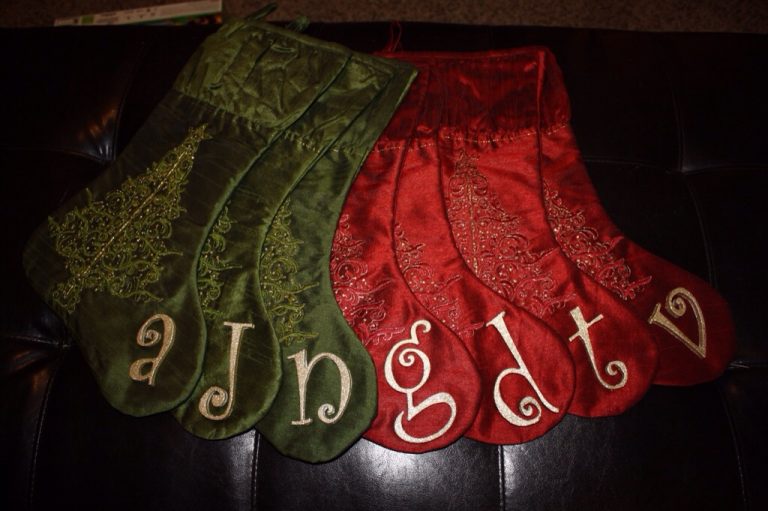 DIY Customized Christmas Stockings
