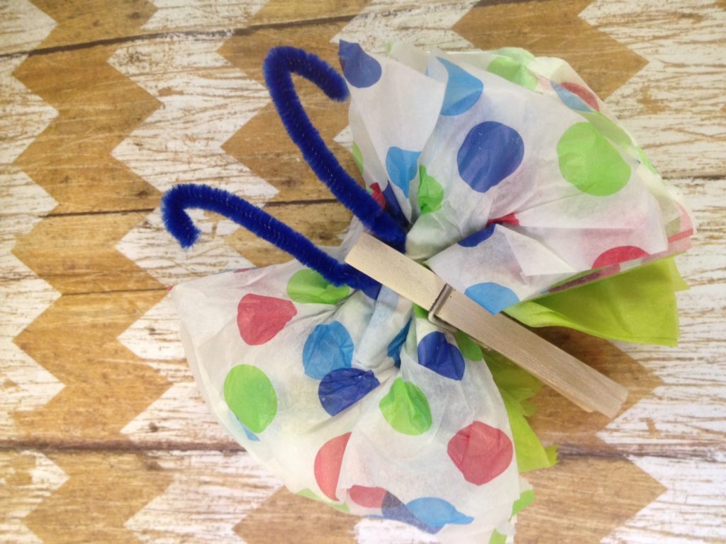 DIY Tissue Paper Butterflies