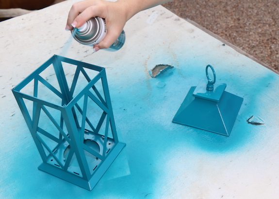 home decor project using rustoleum spray paint