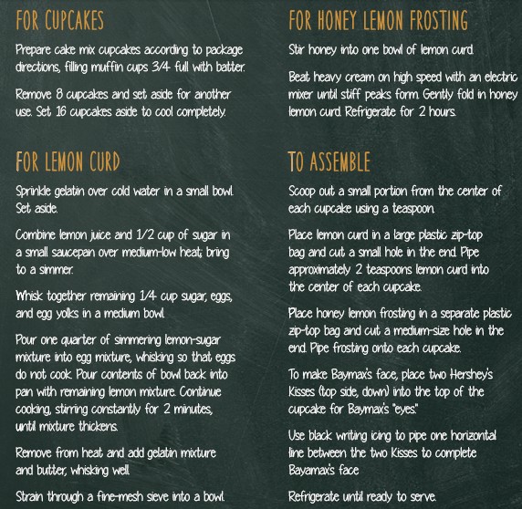 Honeybee Cupcakes Directions