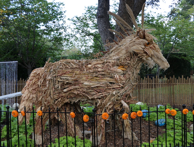 horse made of hay