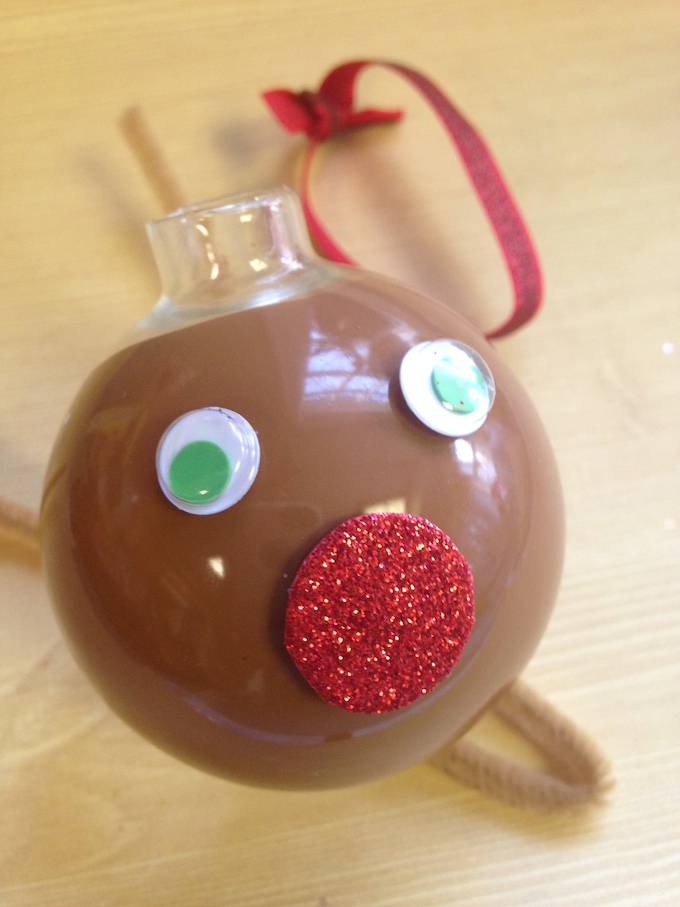 How to make a reindeer ornament