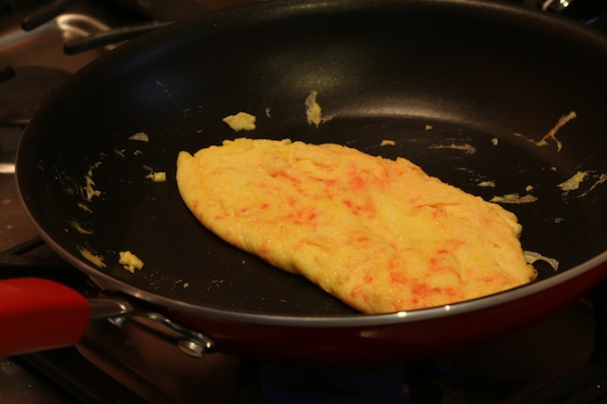Omelet with sprinkles