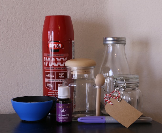 Supplies for Homemade Bath Salts