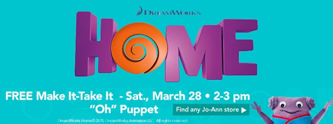 Jo-Ann Make it Take It Event for DreamWorks HOME