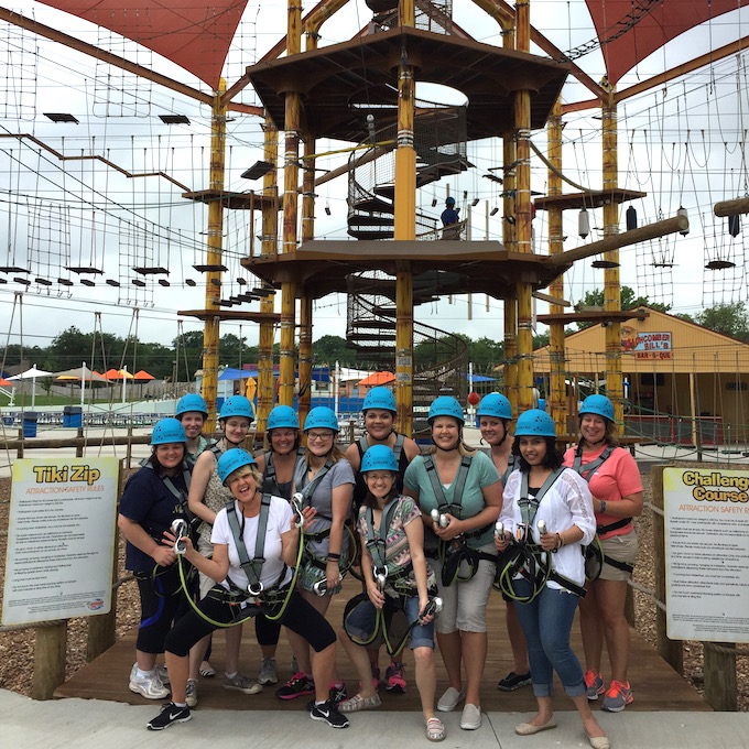 Braving the Ropes Course at Hawaiian Falls