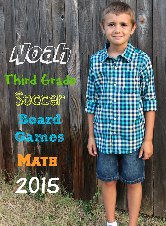 Noah's 1st Day of Third Grade Photo