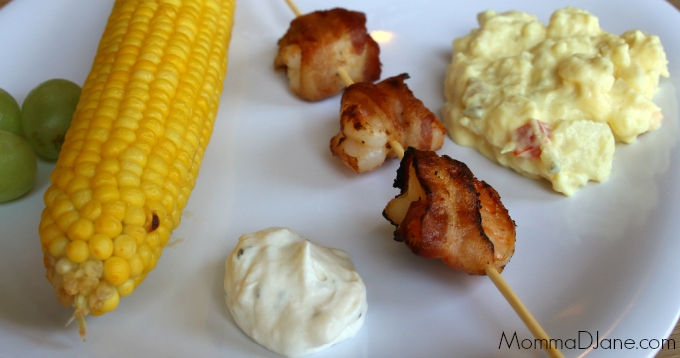 Bacon Wrapped Shrimp on the Grill & Paintball Theme Birthday Party