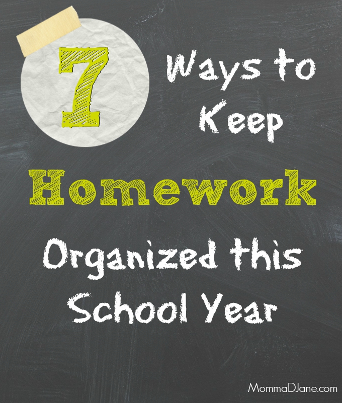 7 Ways to Keep Homework Organized this School Year