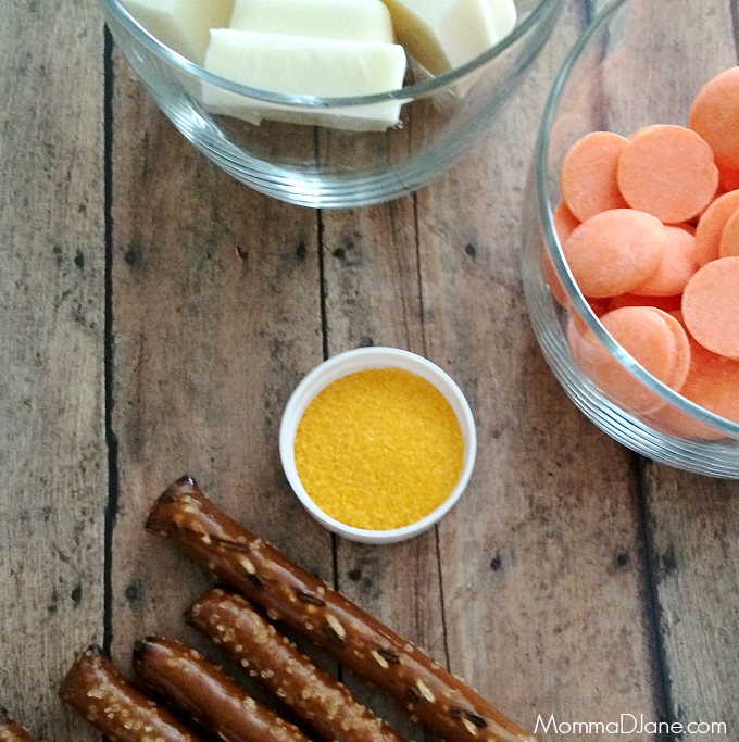 Candy Corn Pretzel Ingredients