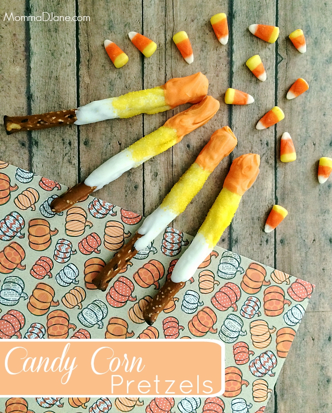 Candy Corn Pretzels