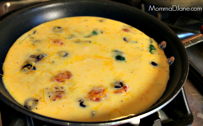 add eggs to fritatta