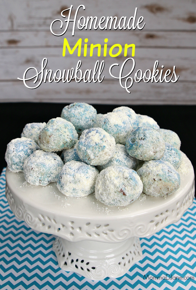 Homemade Minion Snowball Cookies