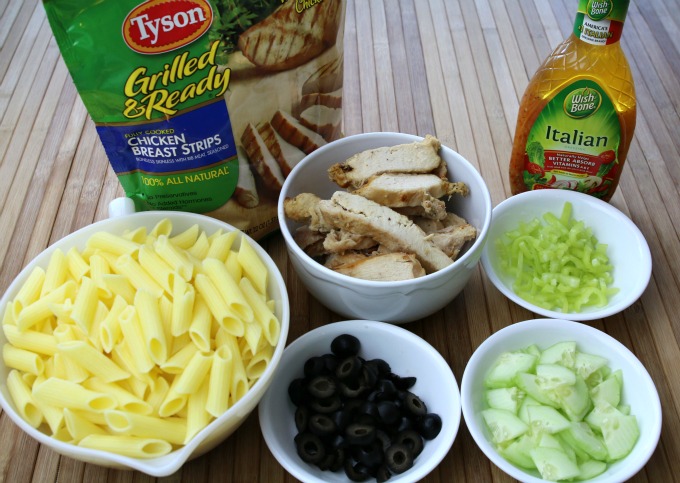 Grilled Chicken Pasta Salad Ingredients