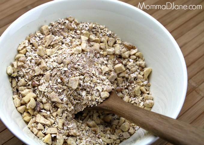 add dried apple to oatmeal