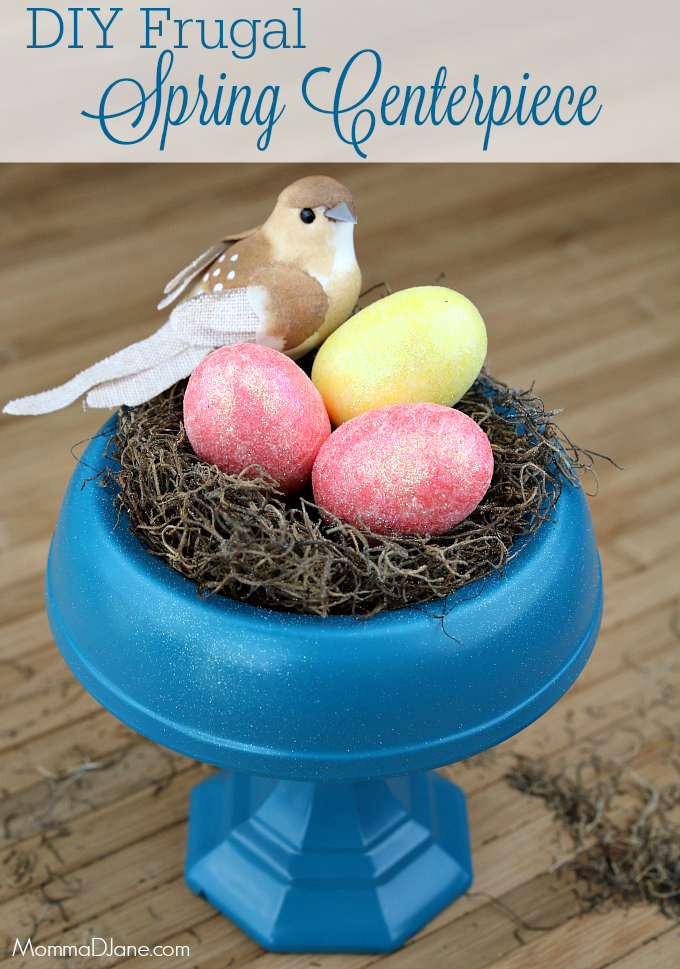 DIY Frugal Spring Centerpiece
