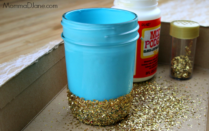 let glitter dry