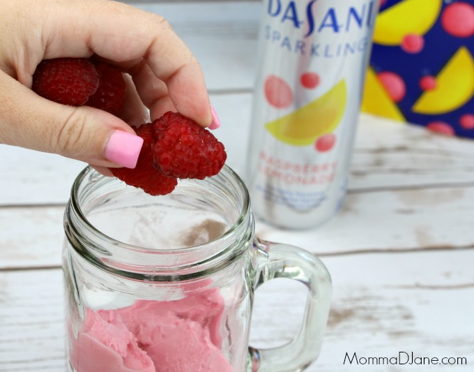 add fresh raspberries