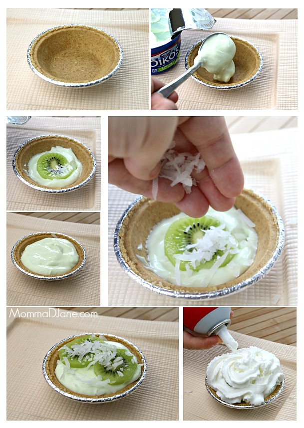 How to Make a Mini Kiwi Coconut Key Lime Pie