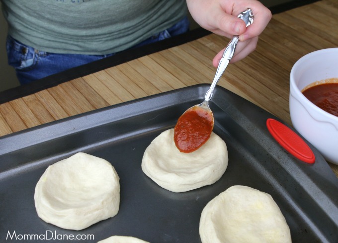add pizza sauce