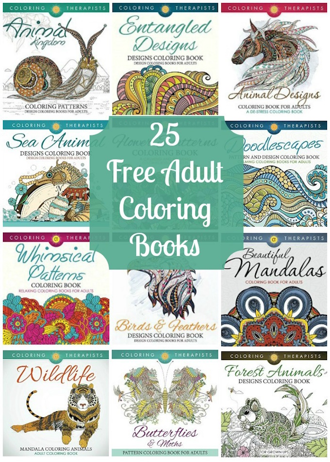 25 Free Adult Coloring Books