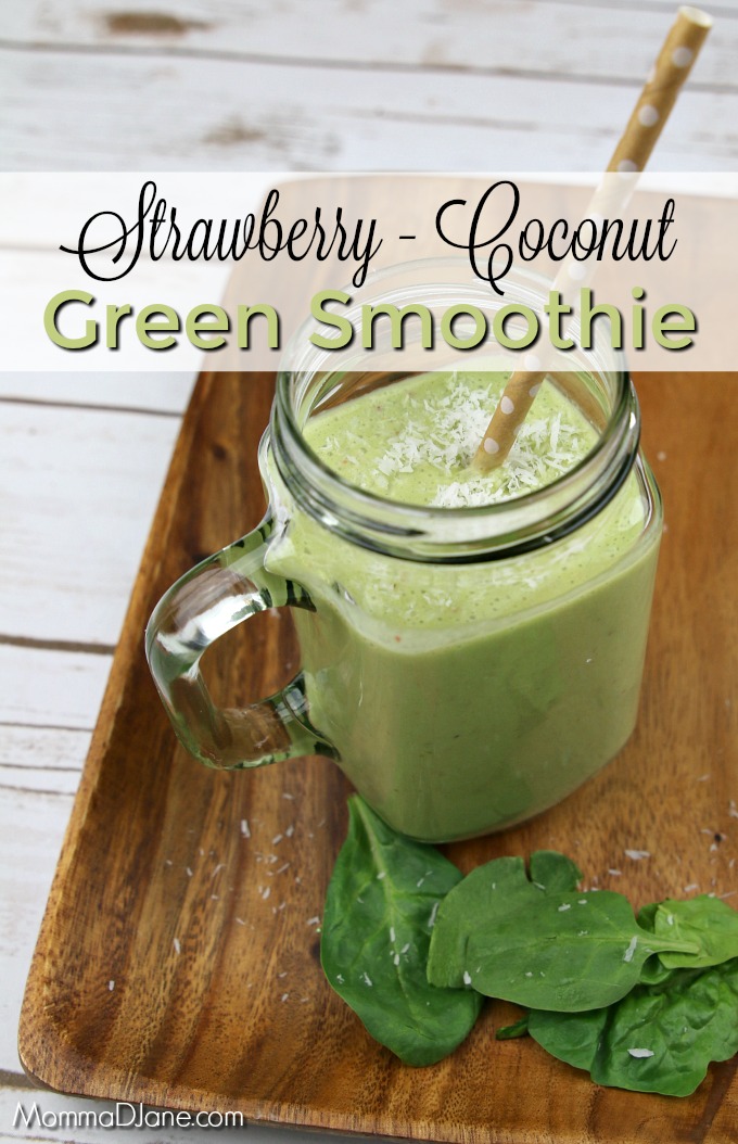 Strawberry Coconut Green Smoothie Recipe