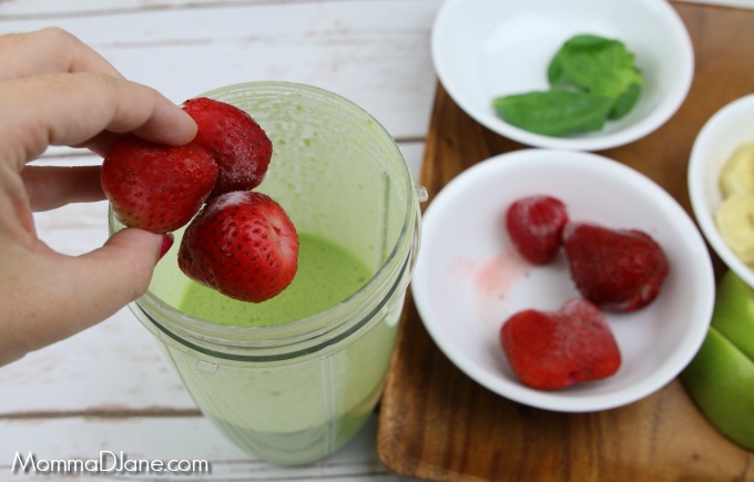 add frozen strawberries