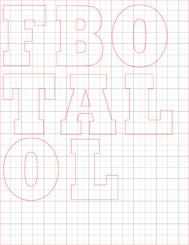 football-letter-banner
