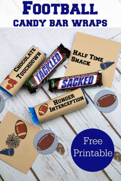 DIY Football Candy Bar Wraps - Free Printable - Life. Family. Joy