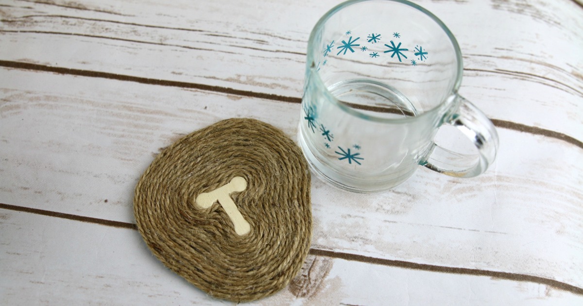 DIY Personalized Coasters + New Home Gift Basket Life. Family. Joy