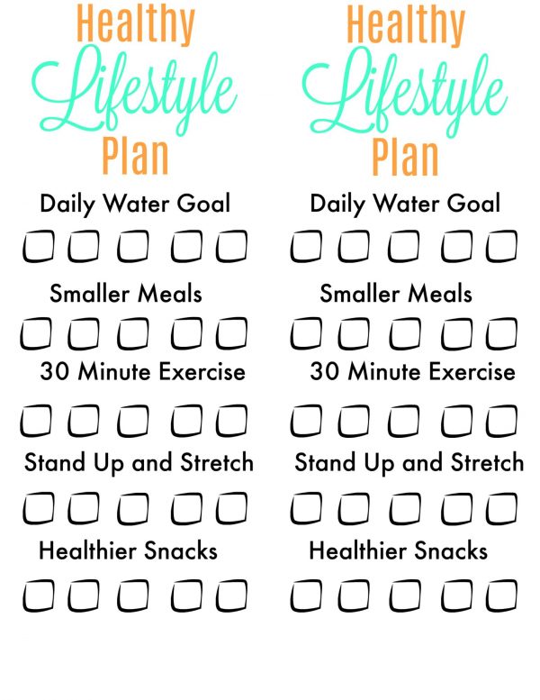 Healthy Lifestyle Planning with Free Printable Planner Insert - Life ...