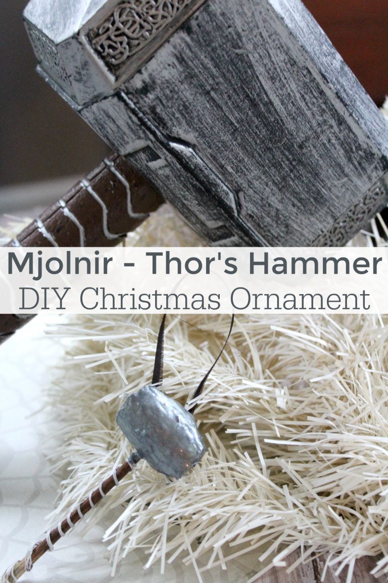 DIY Thor Hammer Christmas Ornament