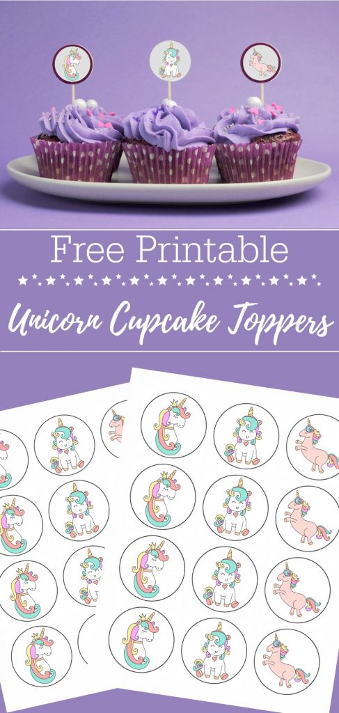 Free Printable Unicorn Cupcake Toppers - Life. Family. Joy