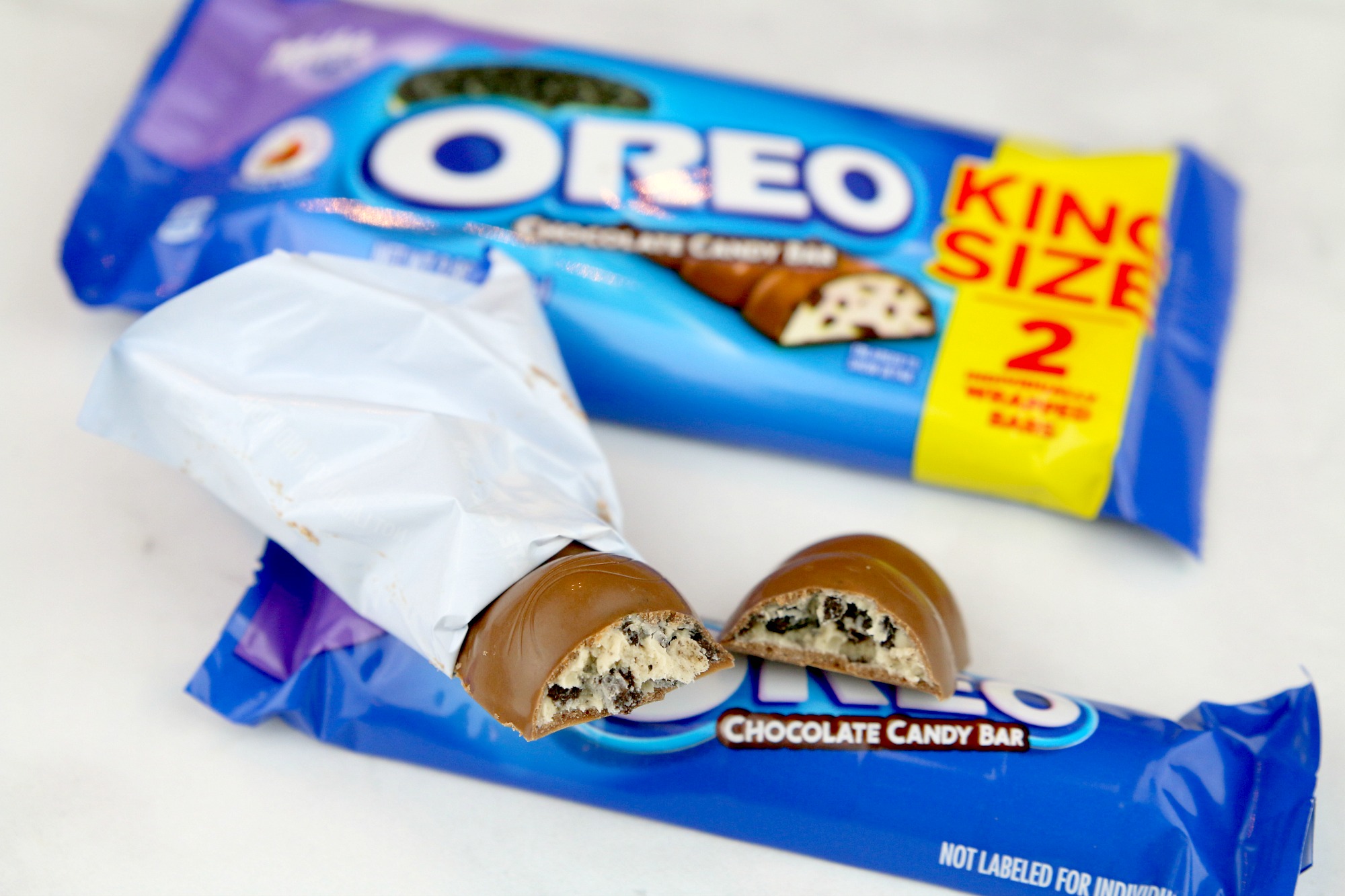 Inside an Oreo Chocolate Candy Bar