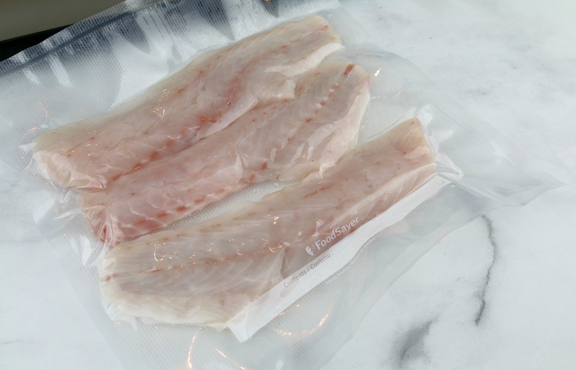 fish sealed with FoodSaver