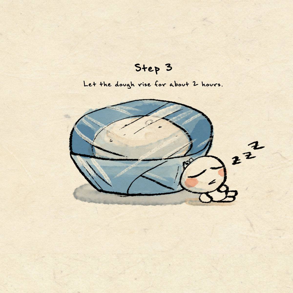 Step 3 in Dumpling Recipe