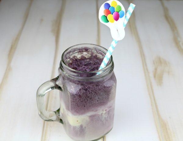 Disney Pixar Up Grape Soda Float - #PixarFest - Life. Family. Joy
