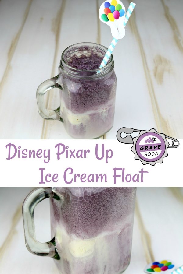 Disney Pixar Up Grape Soda Float - #PixarFest - Life. Family. Joy