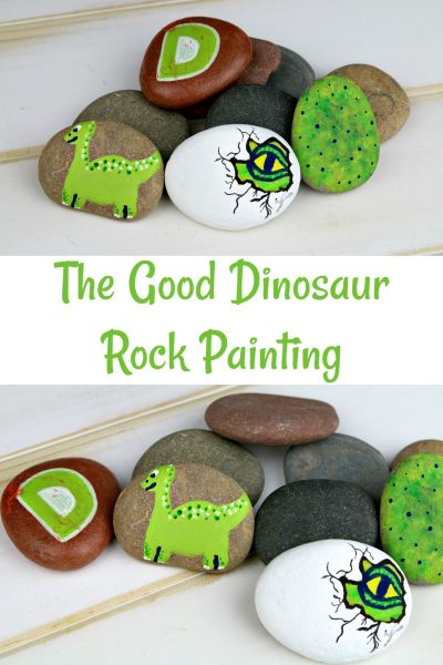 Disney Pixar The Good Dinosaur Rock Painting