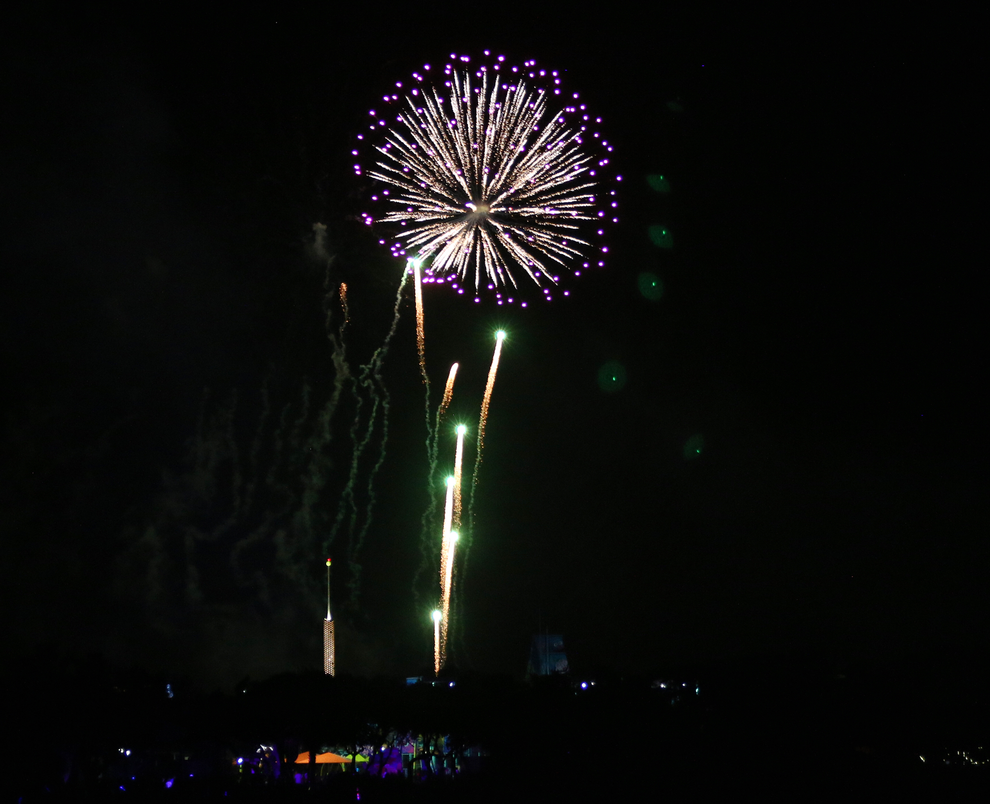 firework show at SeaWorld