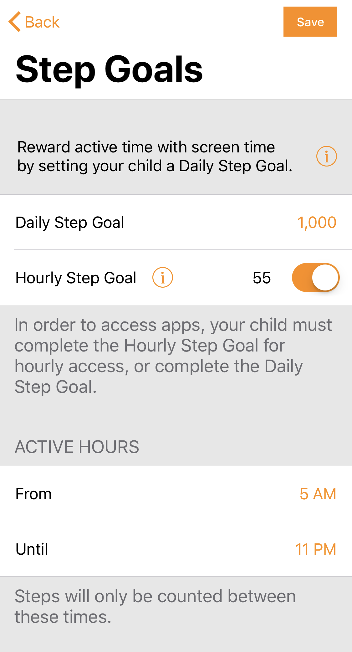 Creating step goals with Goya-Move
