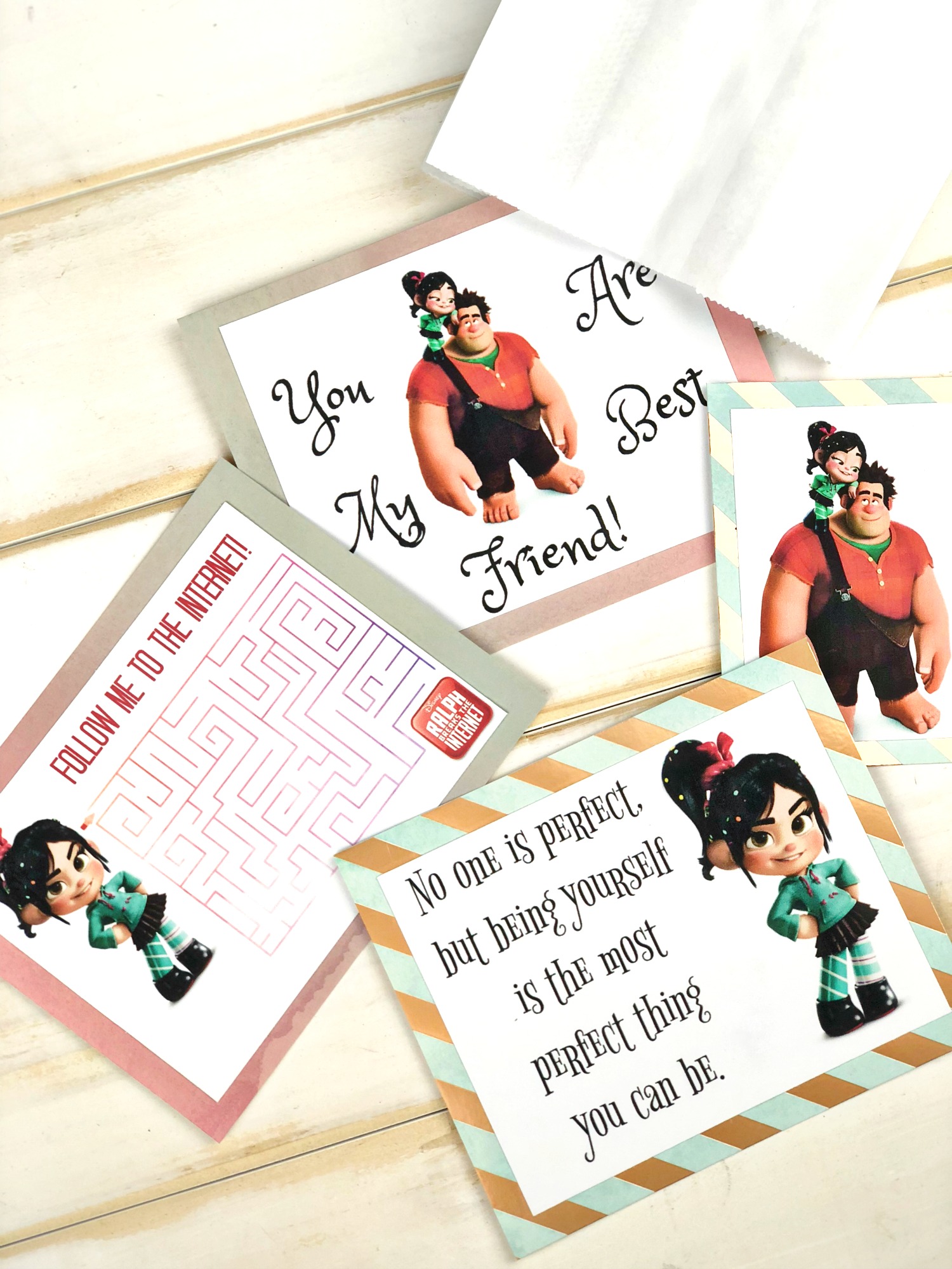 Free Printable Wreck-it Ralph Lunchbox Notes