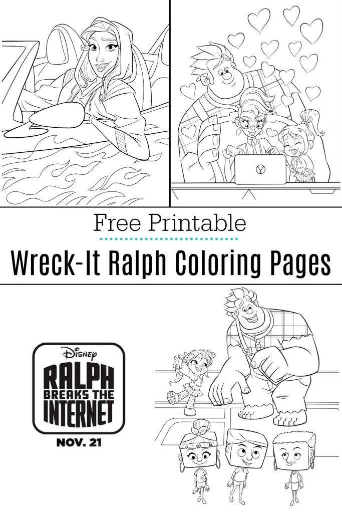 Ralph Breaks The Internet Coloring Pages + Movie Review - Life. Family. Joy