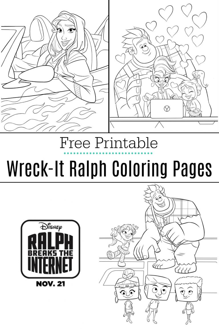 Ralph Breaks The Internet Coloring Pages + Movie Review