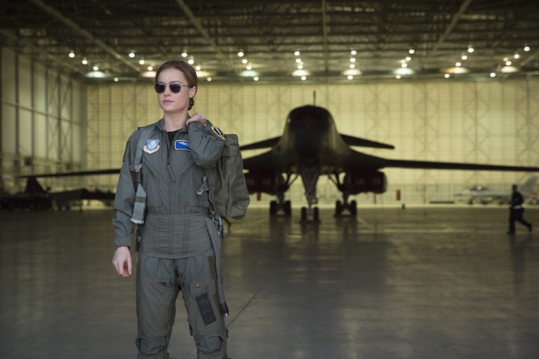 Captain Marvel Free Printable Paper Glider