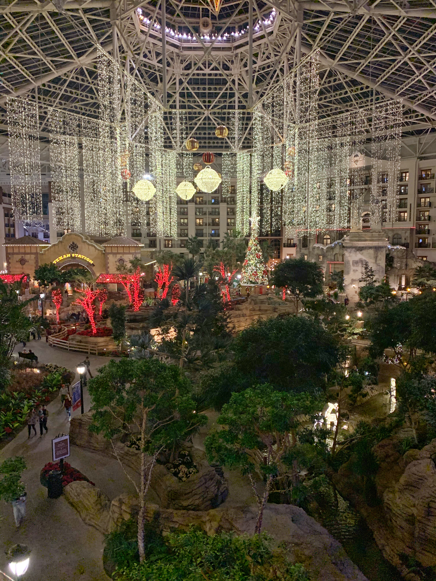 view from balcony at Gaylord Texan