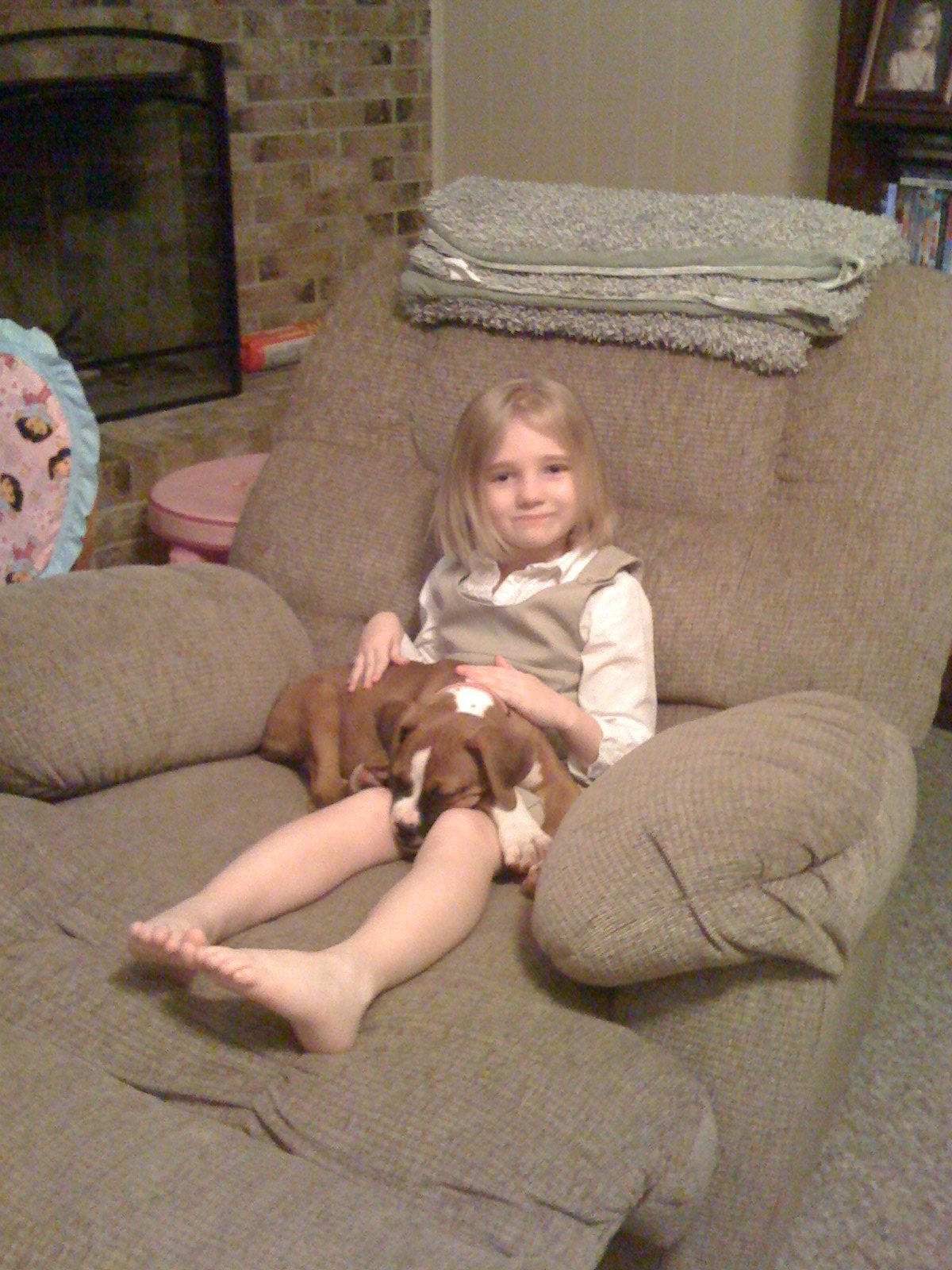 Gabby with Nicki as puppy