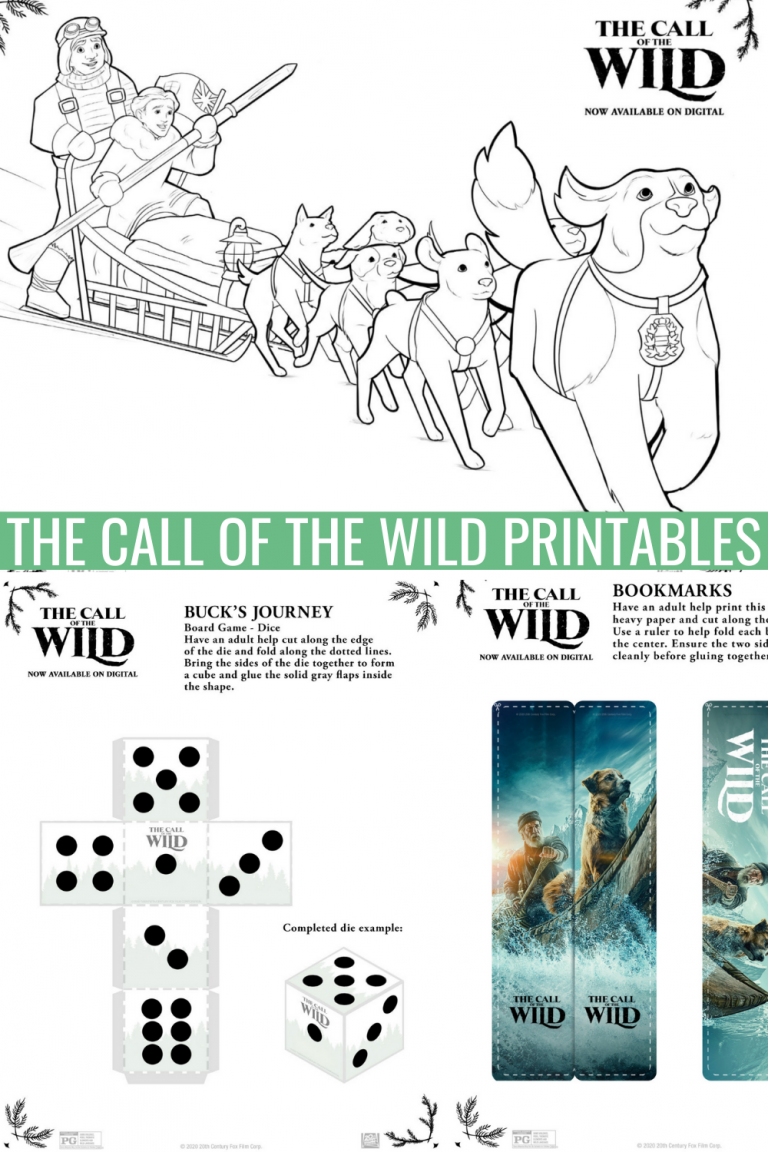 The Call of the Wild Activity Sheets: Celebrate the Movie Release